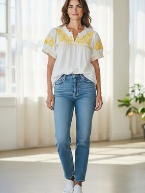 J. Crew Light Wash Straight-Leg Jeans - Blue